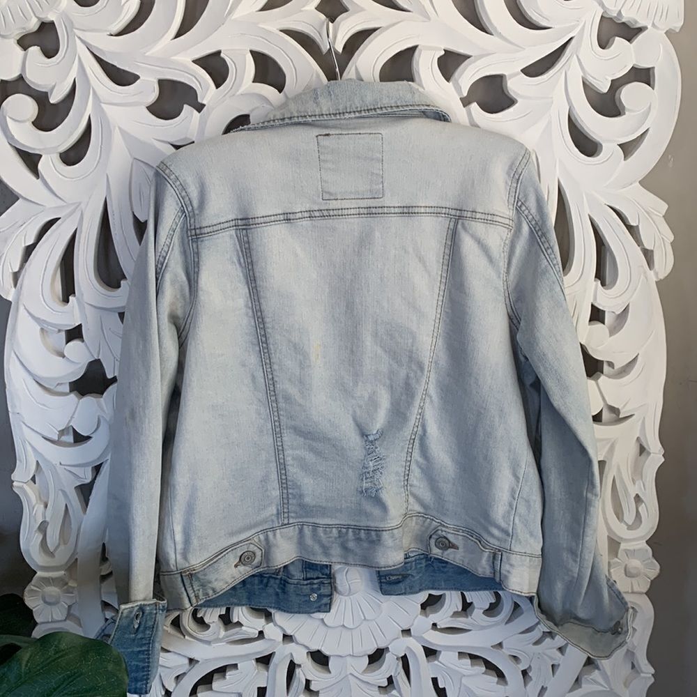 Distressed Denim Jacket - Picture 2 of 7